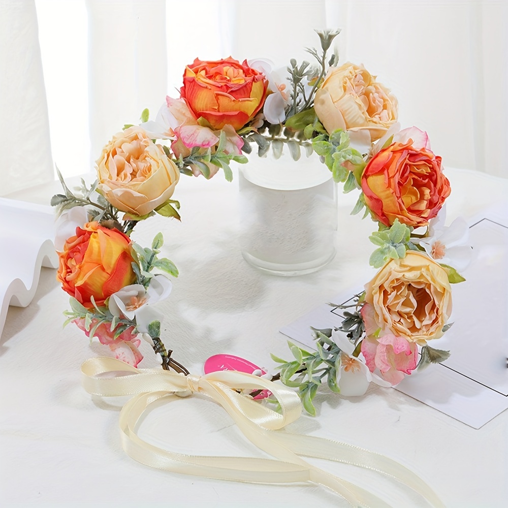 1pz Fascia Per Capelli Con Fiori Fatati, Corona Floreale Boho, Elegante  Ghirlanda Per Matrimoni, Feste In Spiaggia, Accessori Fotografici Per  Decorazioni - Temu Italy