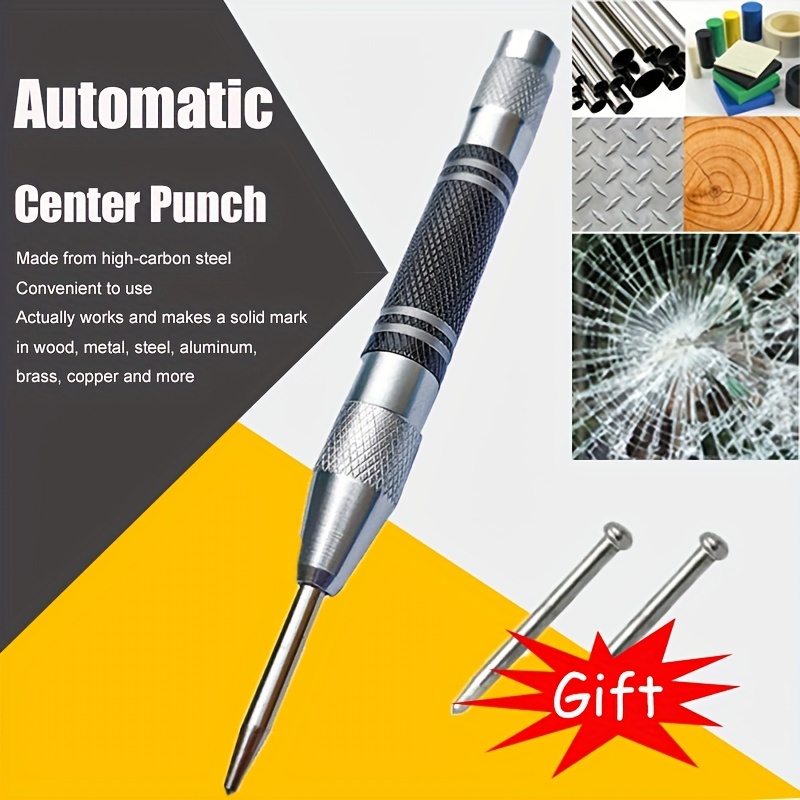 Automatic Spring Loaded Positioner Center Punch Hand Tool - Temu