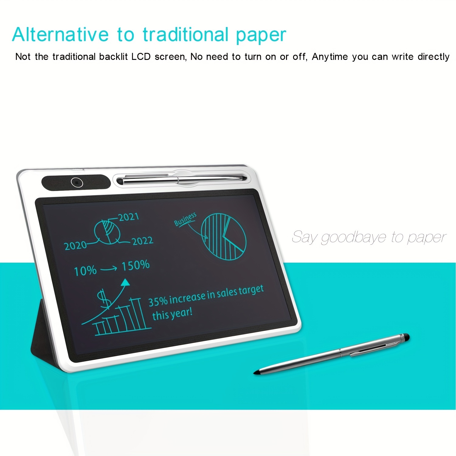 Electronic Note Book Lcd Writing Tablet With Case Digital - Temu