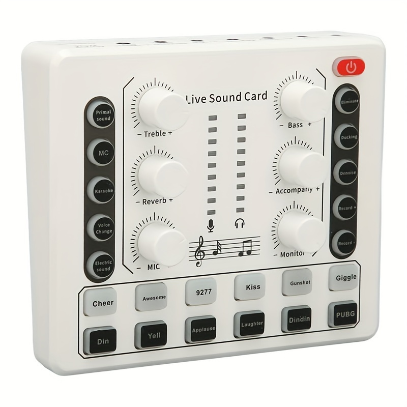 M8 On site Sound Card Multifunctional Portable Audio Mixer - Temu