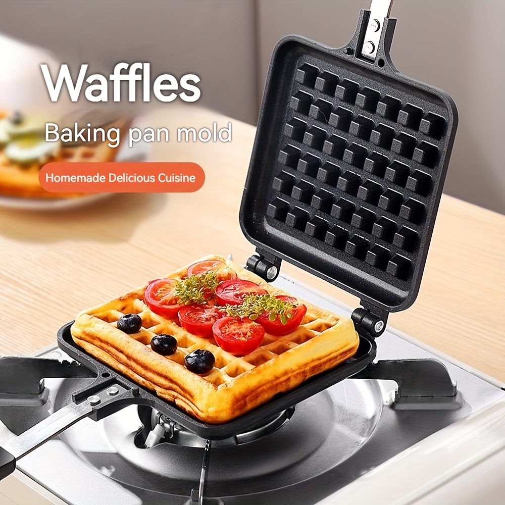 1pc, Electric Waffle Maker, Small Kitchen Breakfast Appliance, Mini  Electric Stainless Steel Toaster, Waffle Sandwich Maker, Portable And  Convenient