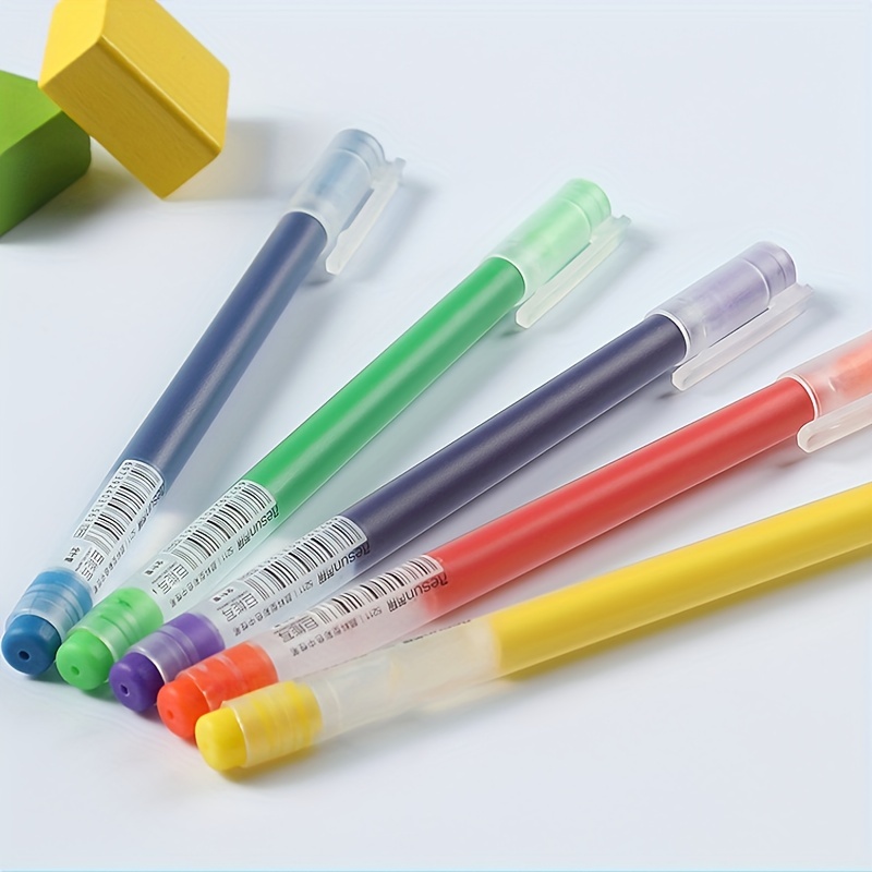 Colored Gel Pens Large Capacity Full Needle Tube - Temu