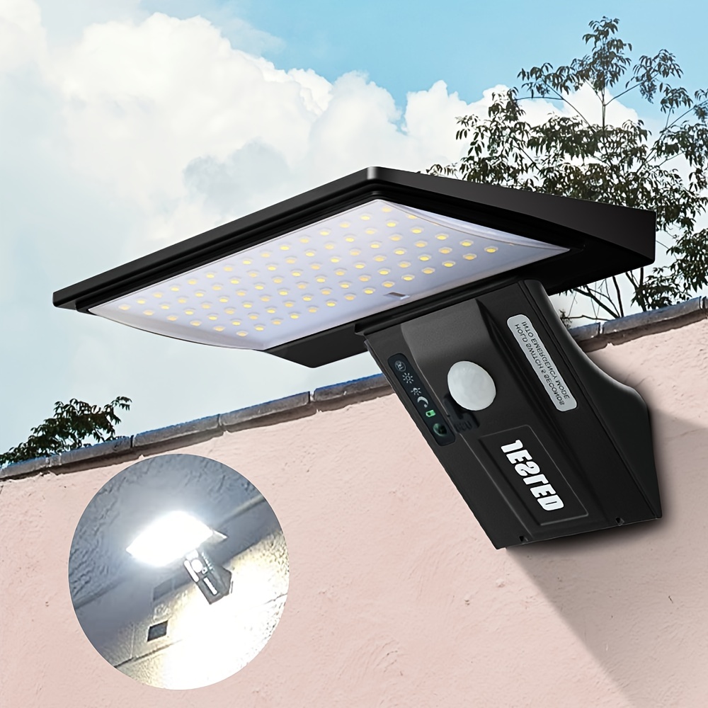 JESLED Luz Solar Exterior, 108LEDs Focos LED Exterior Solares Con