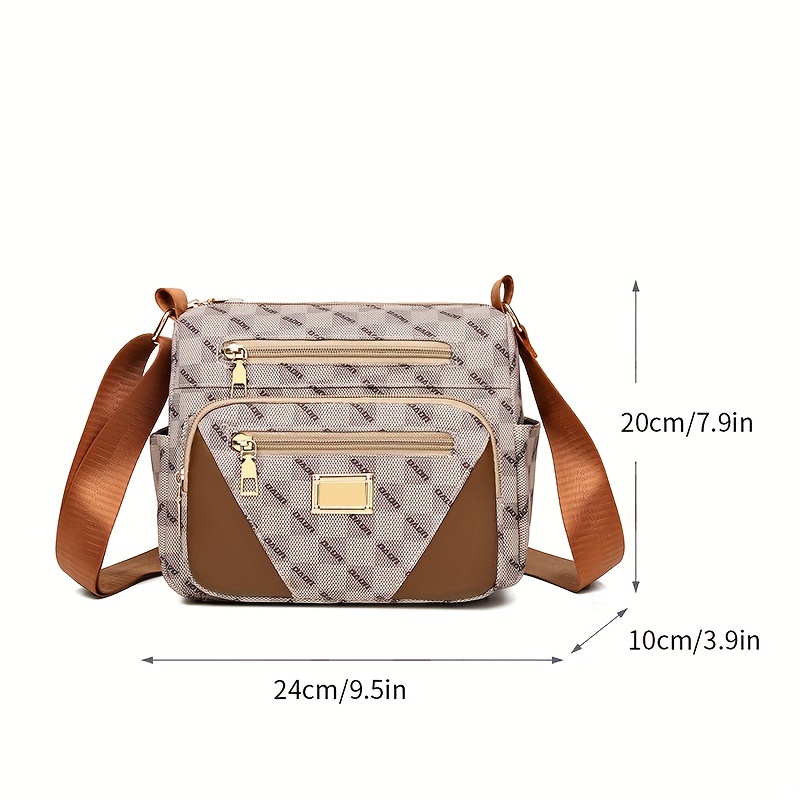 Retro Checkerboard Pattern Sling Bag, Heart Decor Chest Bag, Multi Pockets  Crossbody Bag - Temu