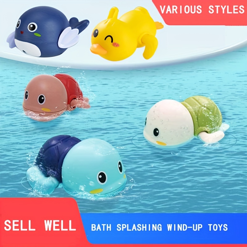  Toddler Bath Toys, Bath Toys for Kids 1-3, New Toddlers Bath  Swimming Bath Pool Toy Cute Wind Up Penguin Animal Bath Toy Bathroom Toys  for Toddlers 1-3, Bath Tub Toys for