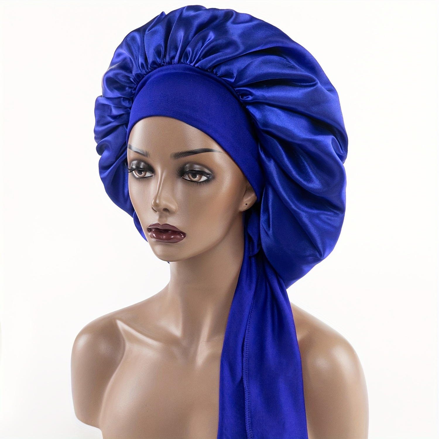 Silky Bonnet Sleeping Hair Bonnet Satin Bonnet Oversized - Temu