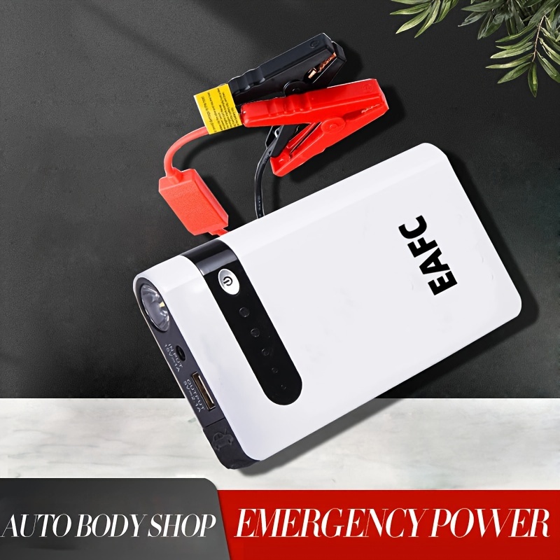  Portable Car Jump Starter, Car Emergency Start Power with Power  Bank and LED Light, 18000mAh Auto Starter Booster Power Pack with 2 USB  QC3.0 24W and 1 Type-c PD 60W 