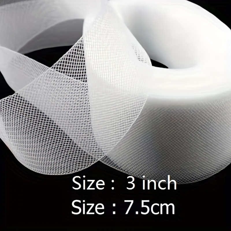 50 yds White Soft Polyester Horsehair Trim Braid Hem for Sewing Wedding  Dress Gowns hat (4)