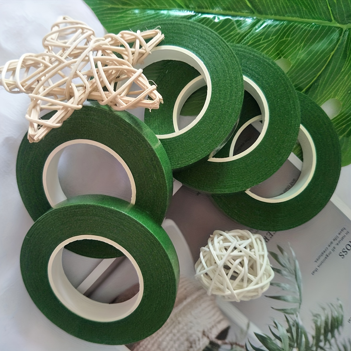 DIY Green Florist Item Adhesive Flower Tape