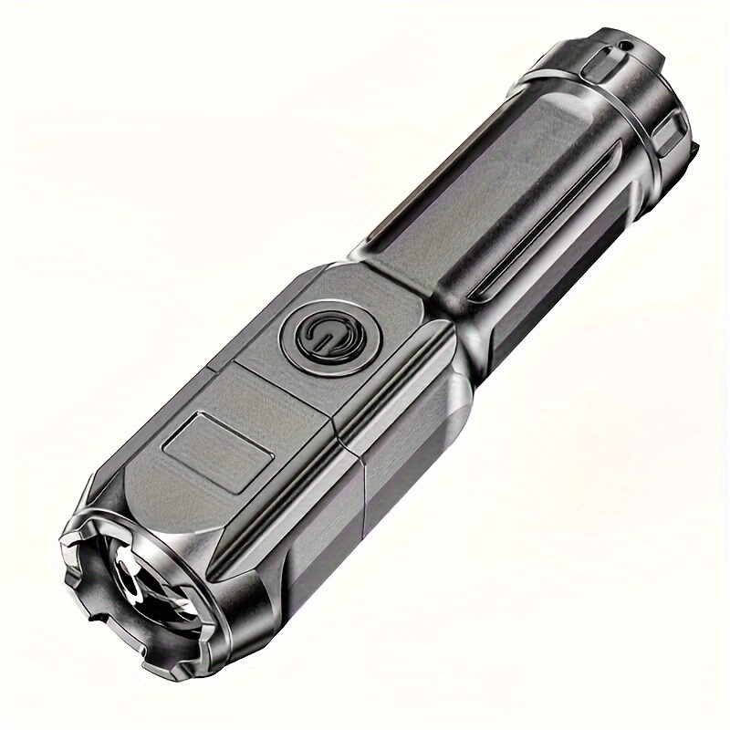 1pc super bright zoomable flashlight portable multi functional telescopic zoom for outdoor home use details 3