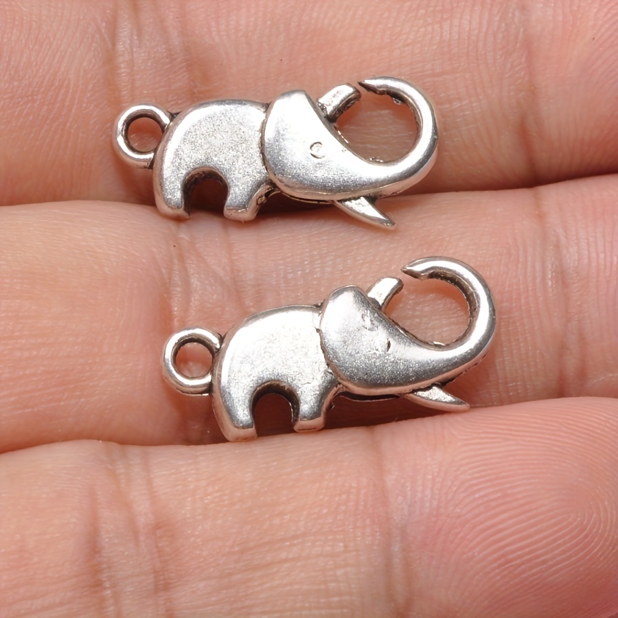 Alloy Elephant Lobster Buckle Accessories Lobster Clasps - Temu