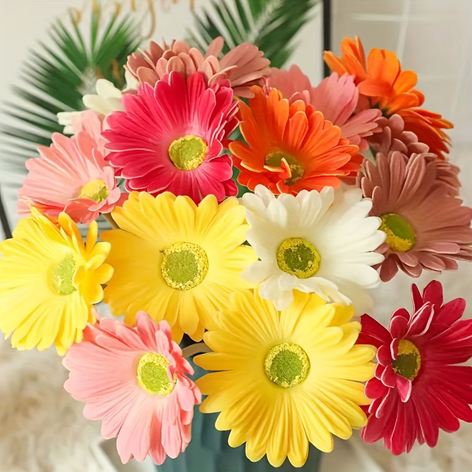 Artificial Flowers Daisy Bouquet Winter Christmas Spring New - Temu