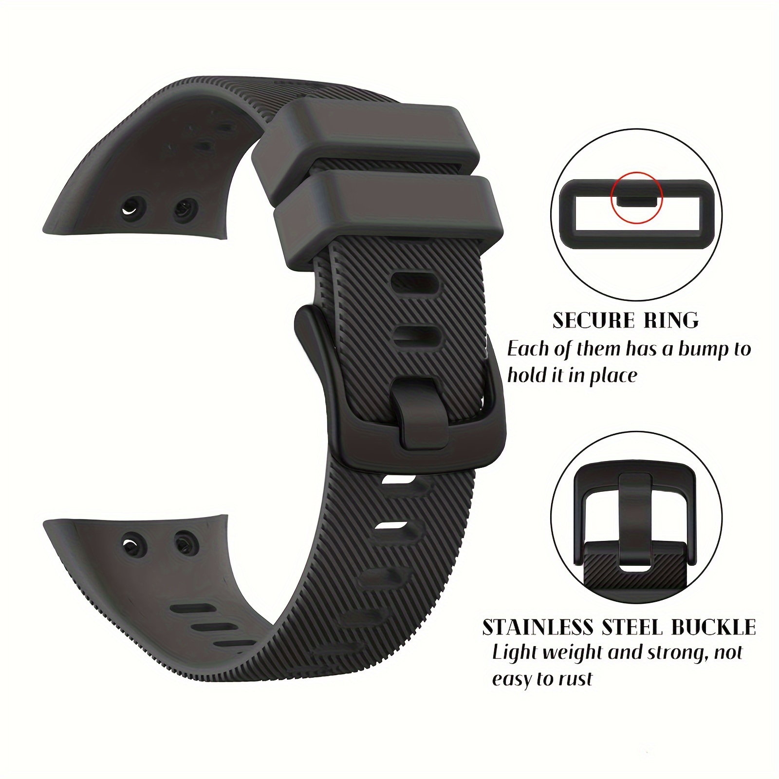 Watch Band Garmin Forerunner 45 Soft Silicone Replacement - Temu Canada