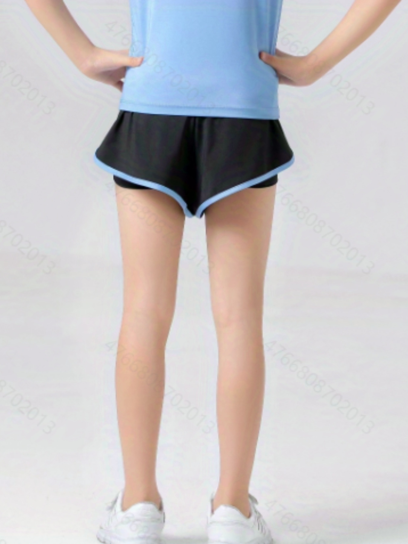 Girls' Basic Shorts Contrast Binding Comfortable Breathable - Temu  Philippines