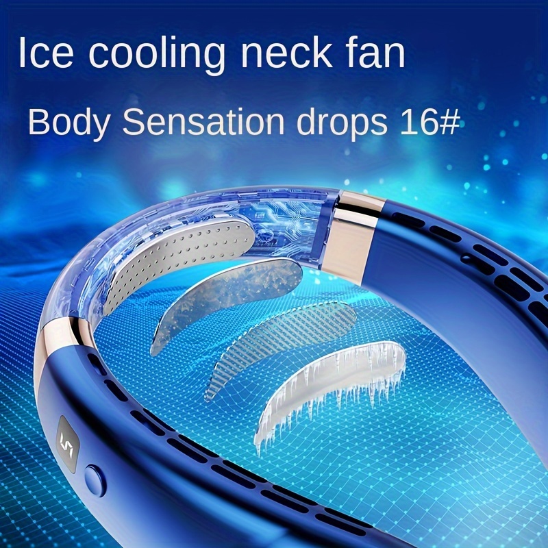 Ventilador de cuello portátil recargable, ventilador portátil de  refrigeración personal, ventilador manos libres, 78 salidas de aire, bajo  ruido, 3