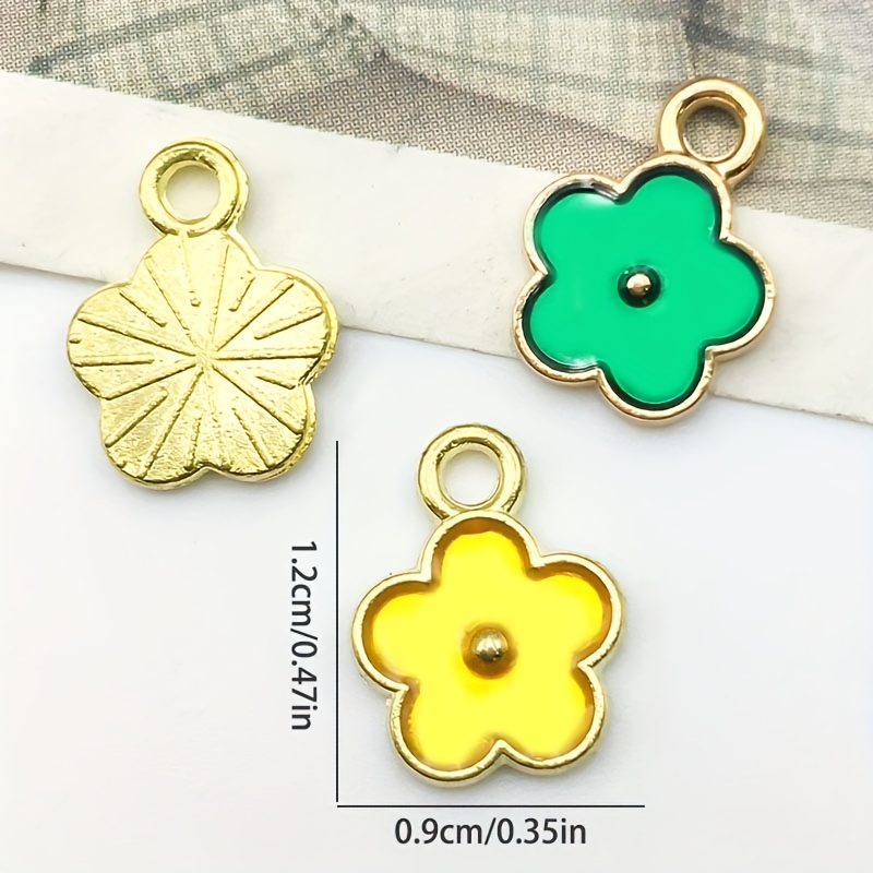 5 Colors Enamel Flower Charms - Perfect For Diy Necklace Bracelet Earrings  Jewelry Making - Temu United Arab Emirates