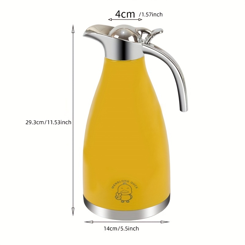 1pc Stainless Steel Insulated Kettle Household Water Insulation Kettle -  Home & Kitchen - Temu