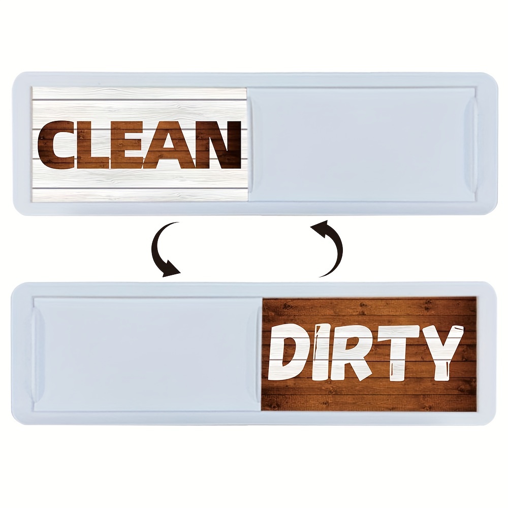 Slide Dishwasher Magnet Clean Dirty Sign Clean Dirty Magnet for Dishwasher Clean/Dirty Dishwasher Magnet for Kitchen Organization