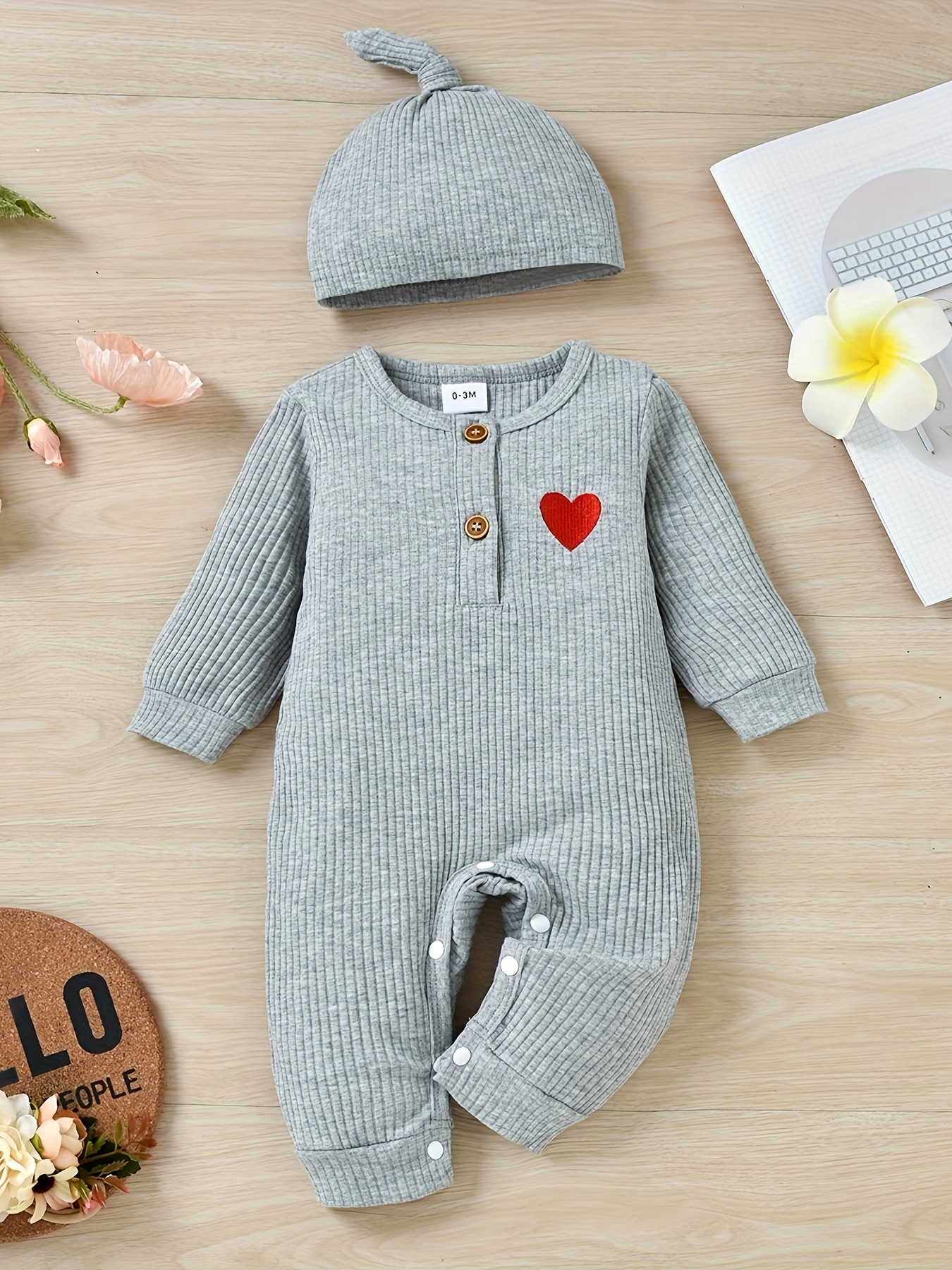 Newborn Infant Baby Girl Bodysuit Cute Embroidery Casual - Temu