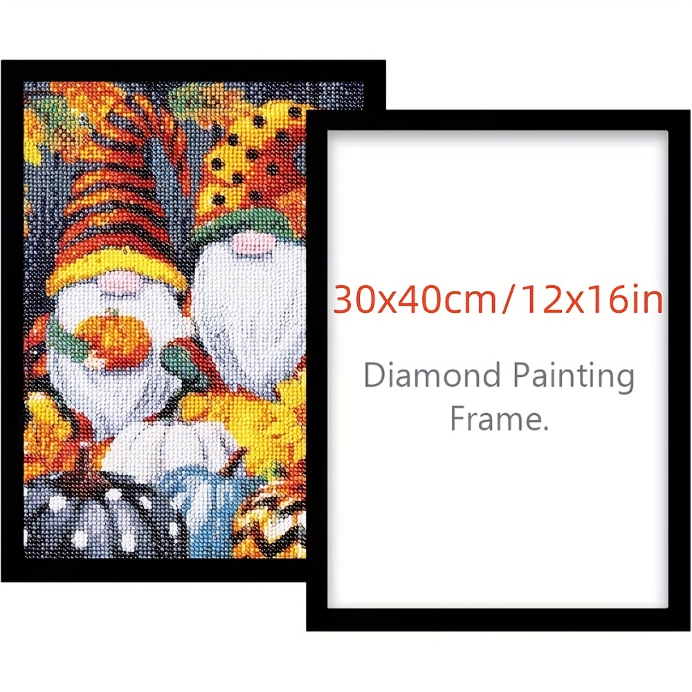 Diamond Painting Frames 30x40 cm - Diamond Art Frame 12x16 inch Suitable for 10x14inch Picture, Diamond Paintings Frames Magnetic Self-Adhesive