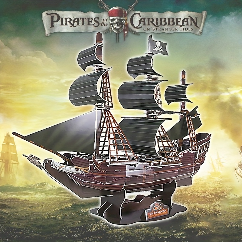 Le Navire Pirate Black Pearl 3d Puzzle En Métal Kits De