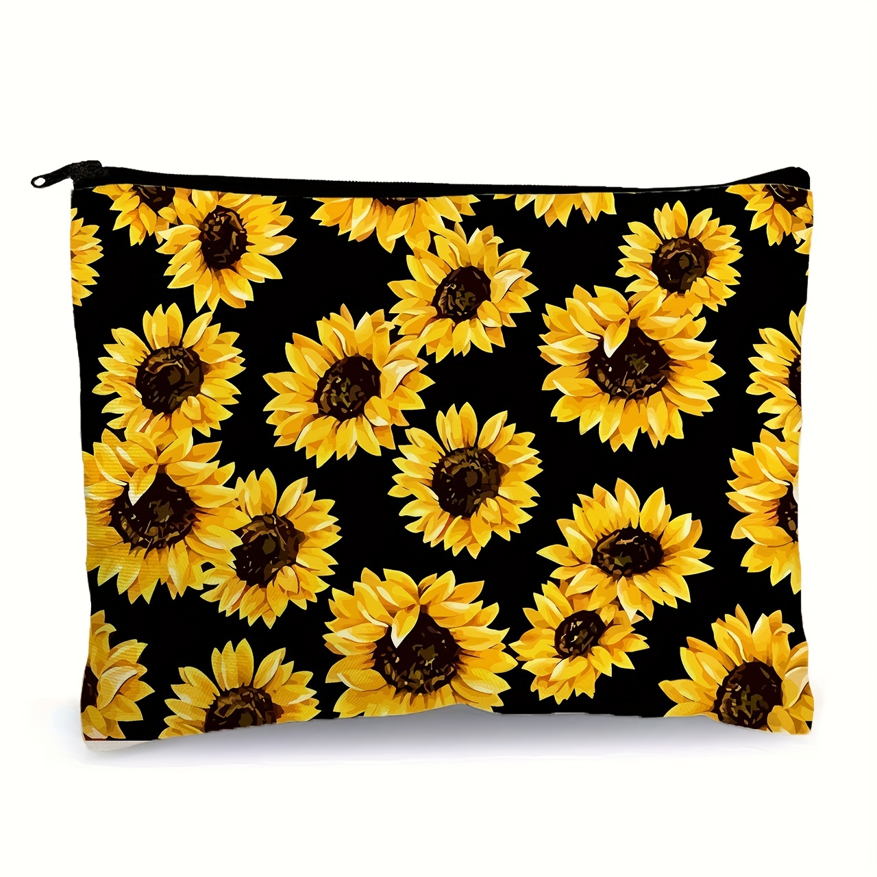 

Cute Sunflower Print Cosmetic Bag Makeup Bags Cute Travel Bag Birthday Gifts Friend Gifts For Women, Travel Essential Lightweight Makeup Organizer, Versatile Coin Purse