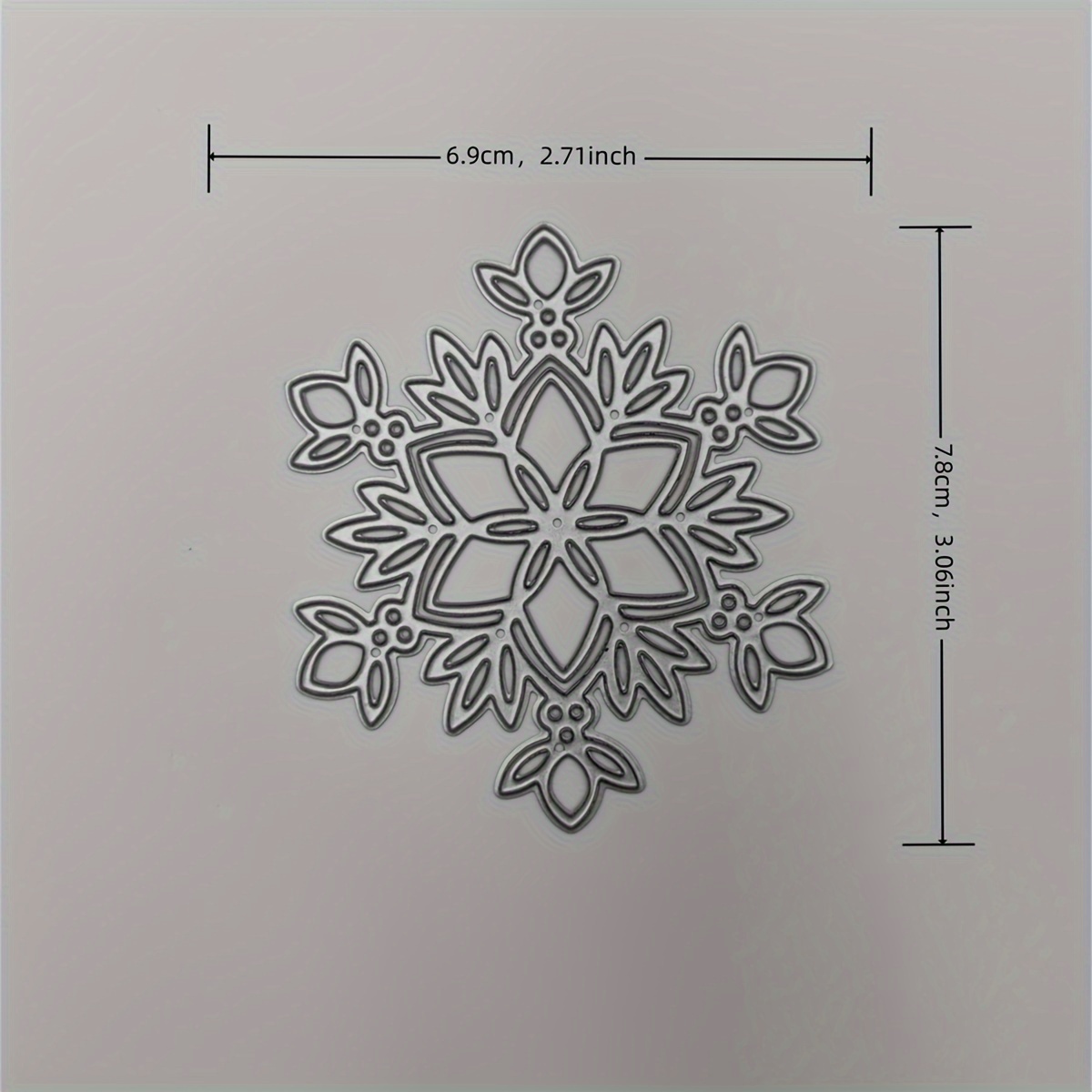 Snowflake Snowman Christmas Decoration Cutting Die Mold