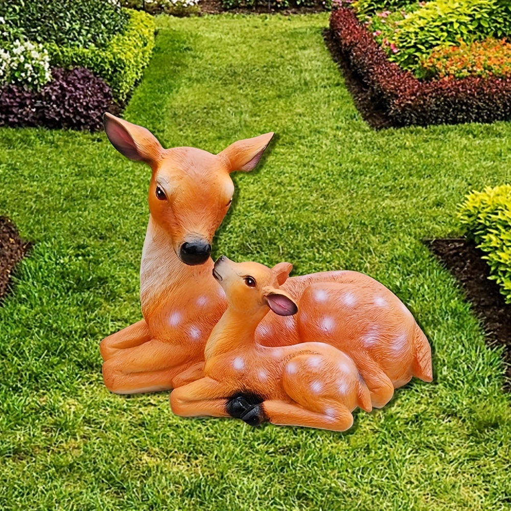 

Bring Nature To Your Garden: 1pc Animal Deer Statues For Outdoor Decor
