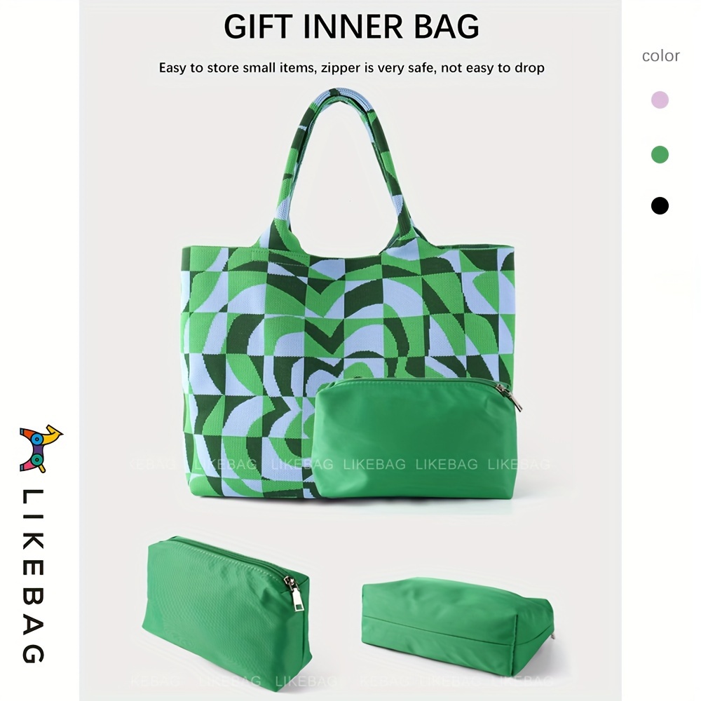 New Arrival Large Capacity Women's Color Block Clutch Bag