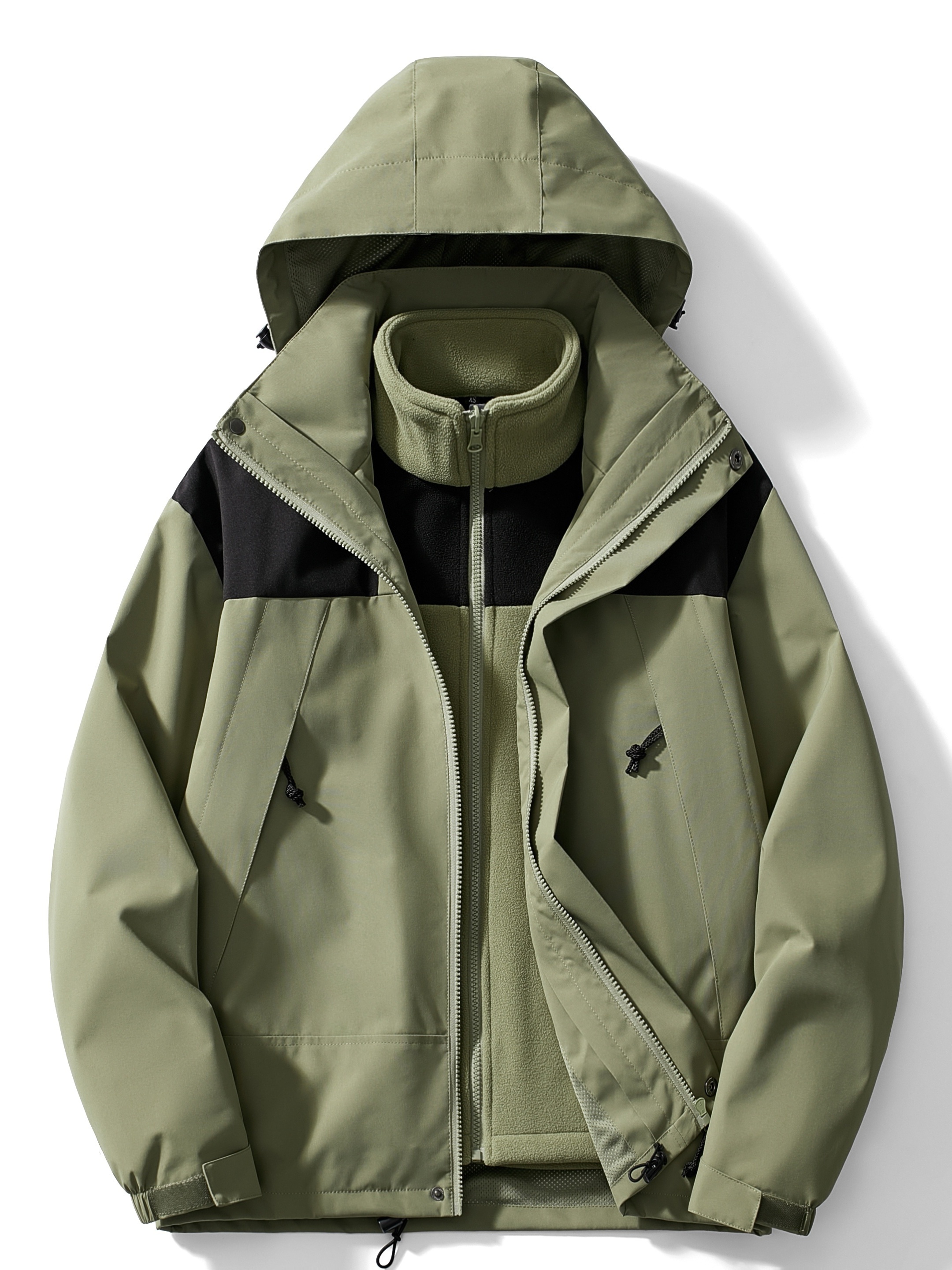 GY-Mortar Chubasquero con capucha para hombre, conjunto de chaqueta  impermeable, pantalón, traje de nieve, chaqueta de esquí/pantalones (color  : A