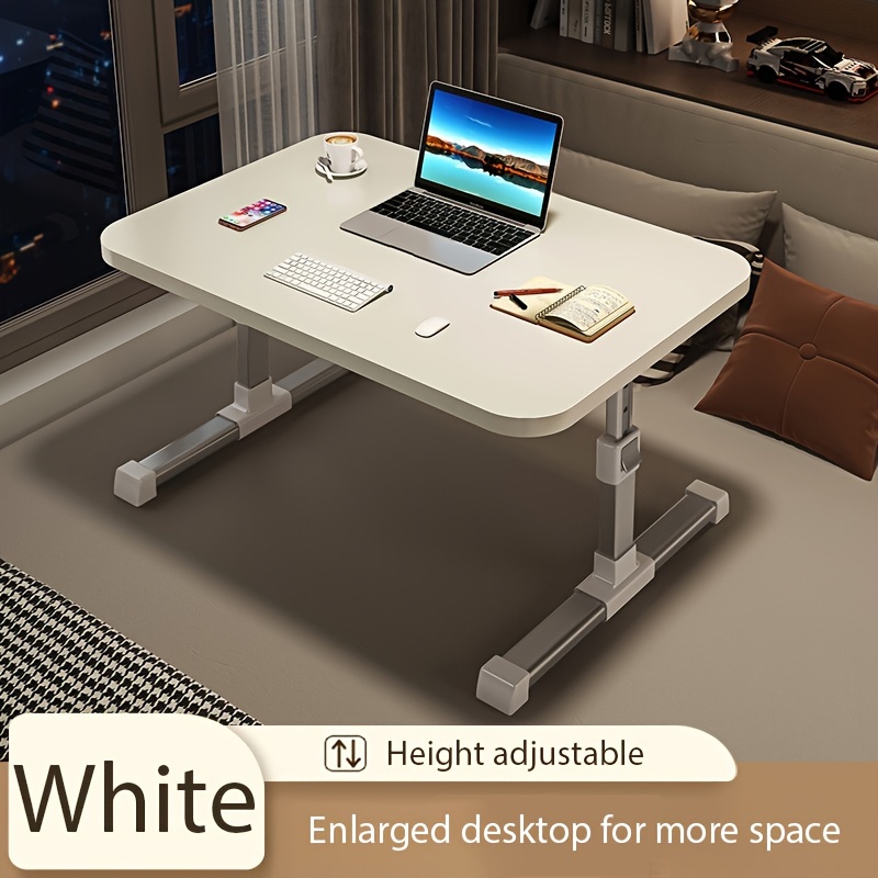 Mesa plegable pequeña para estudio, escritorio de cama para ordenador  portátil, mesa de comedor perezosa, escritorio pequeño para ordenador