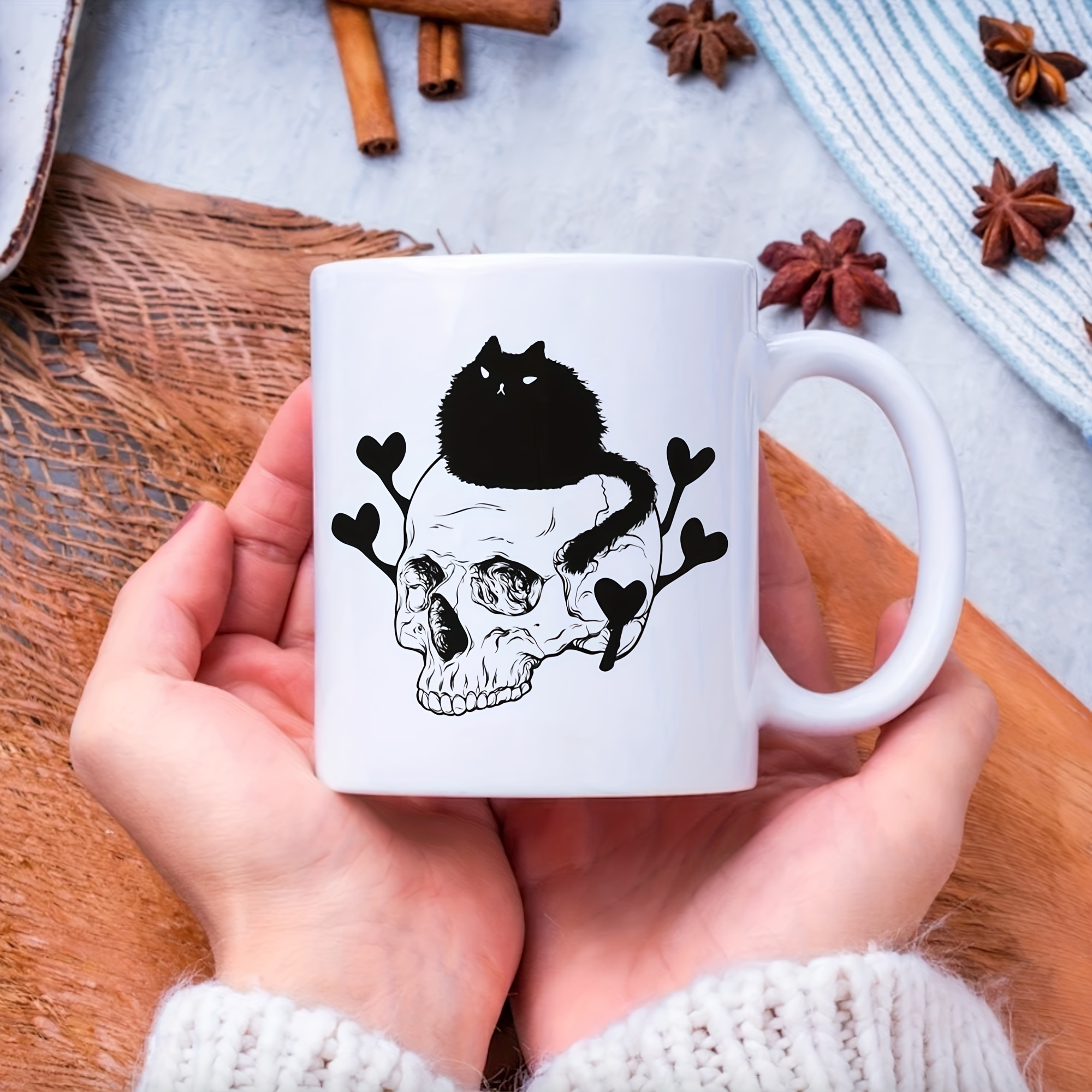 Cat Mug Cat Cup Kawaii Cup Ceramic Coffee Mug with Lid Tea Cup with Lid Cat Mugs for Cat Lovers Unique Novelty Cup Aesthetic Cat Gifts for Cat Lovers