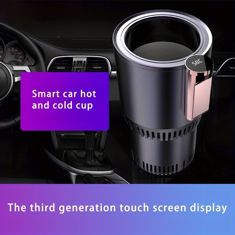 EAST MOUNT Smart Temperature Control Travel Coffee Mug Electric heated  Travel Mug 12V Stainless Steel Tumbler Smart Heating Car Cup Keep Milk Warm  LCD