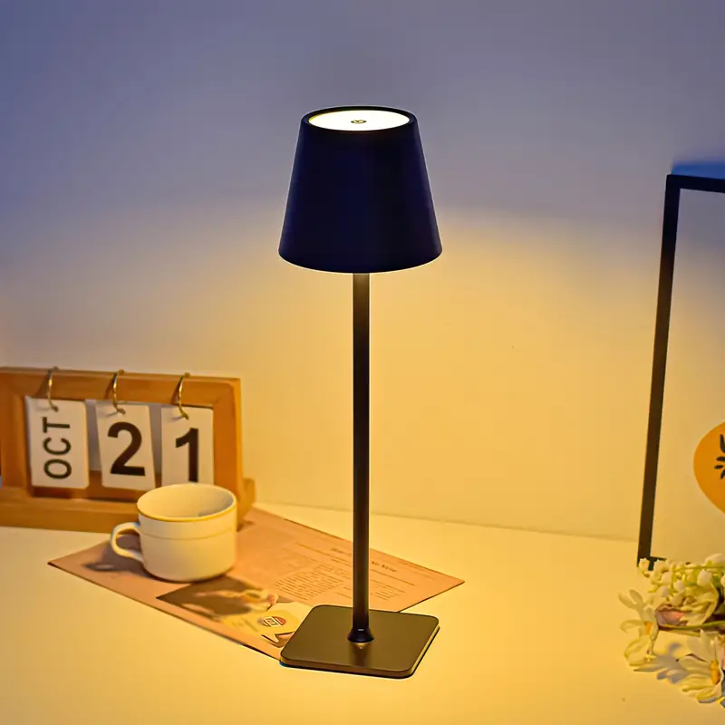 1 Lampe De Bureau Atmosphérique, Créative Et Protectrice Des Yeux, Simple  Lampe De Chevet Rétro Pour