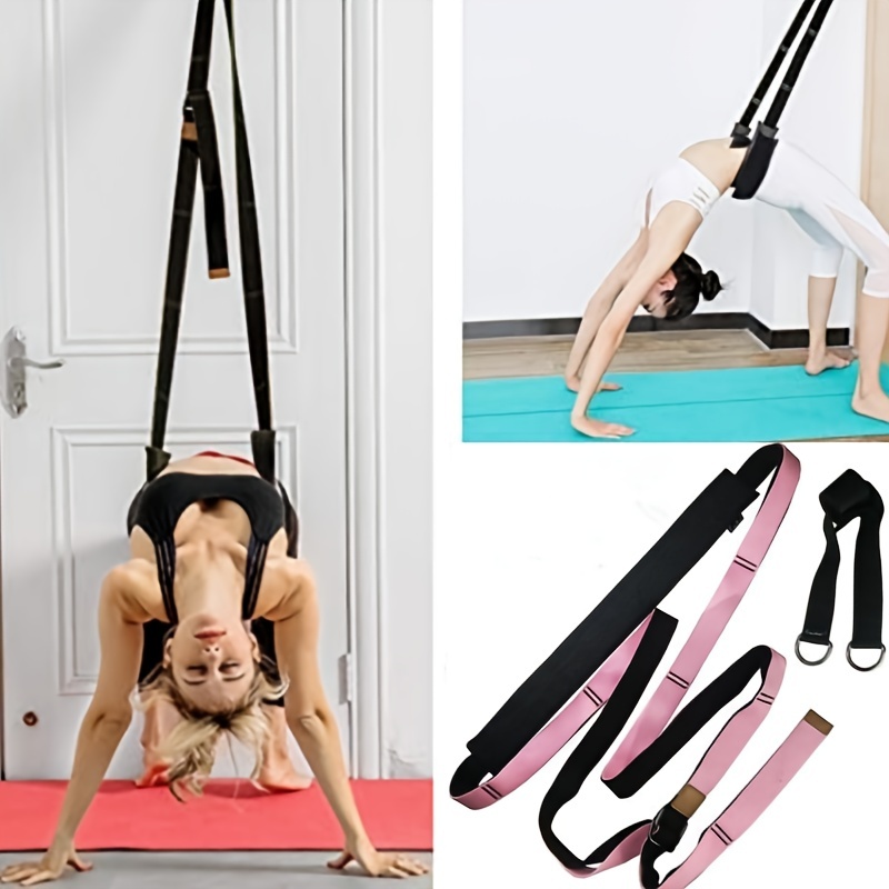 Cinturón ajustable para yoga, entrenamiento asistido por flexibilidad en la  puerta, mejora la flexibilidad de la cintura de la pierna, entrenamiento