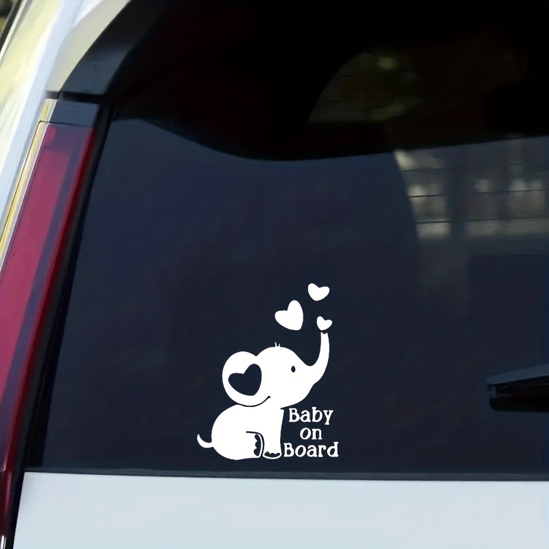 Baby On Board Autocollants Réfléchissants Éléphant Conseils - Temu France