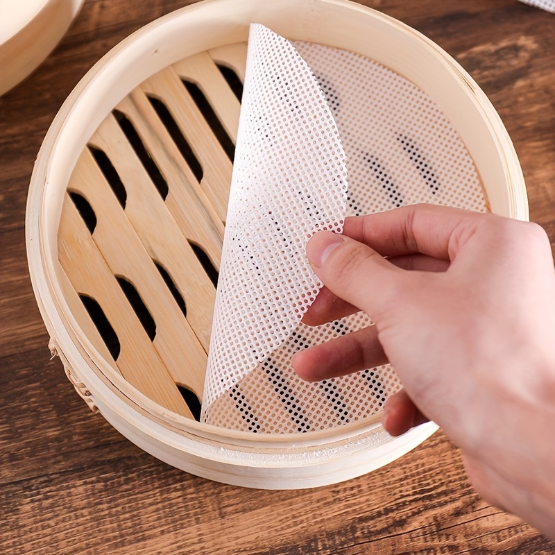 Food Grade Silicone Steamer Mat Pad Round High-temperature Resistant  Nonstick Steamer Cloth Home Steamer Bags Cage Drawer Cloth - Temu