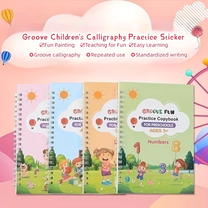 New Spelling Book English Children's Groove Copy Book Pen Control Training  Fun Learning Book Magic Notebook - Temu United Arab Emirates