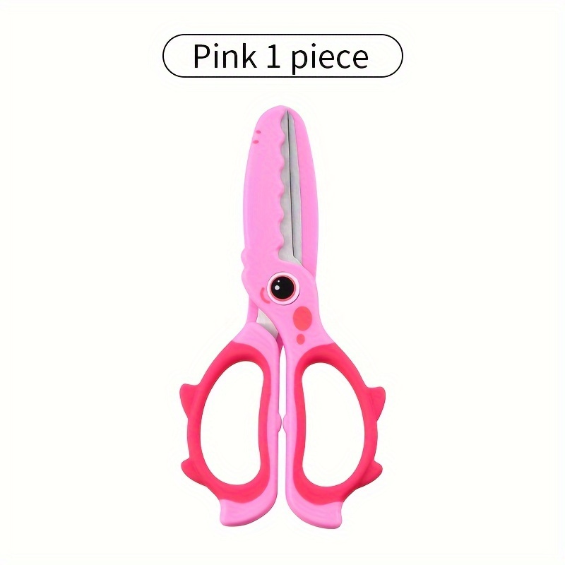 1pc Random Color Plastic Handle Small Scissors Small Household Lightweight  Beauty Set Special Small Scissors Paper Cutting