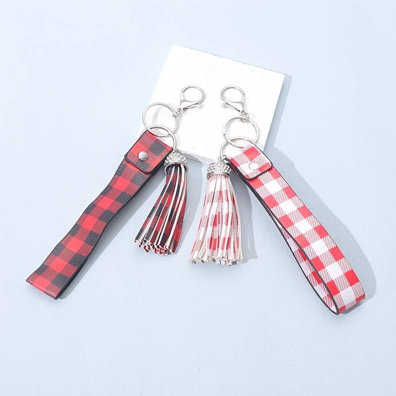 Tartan pattern key holder