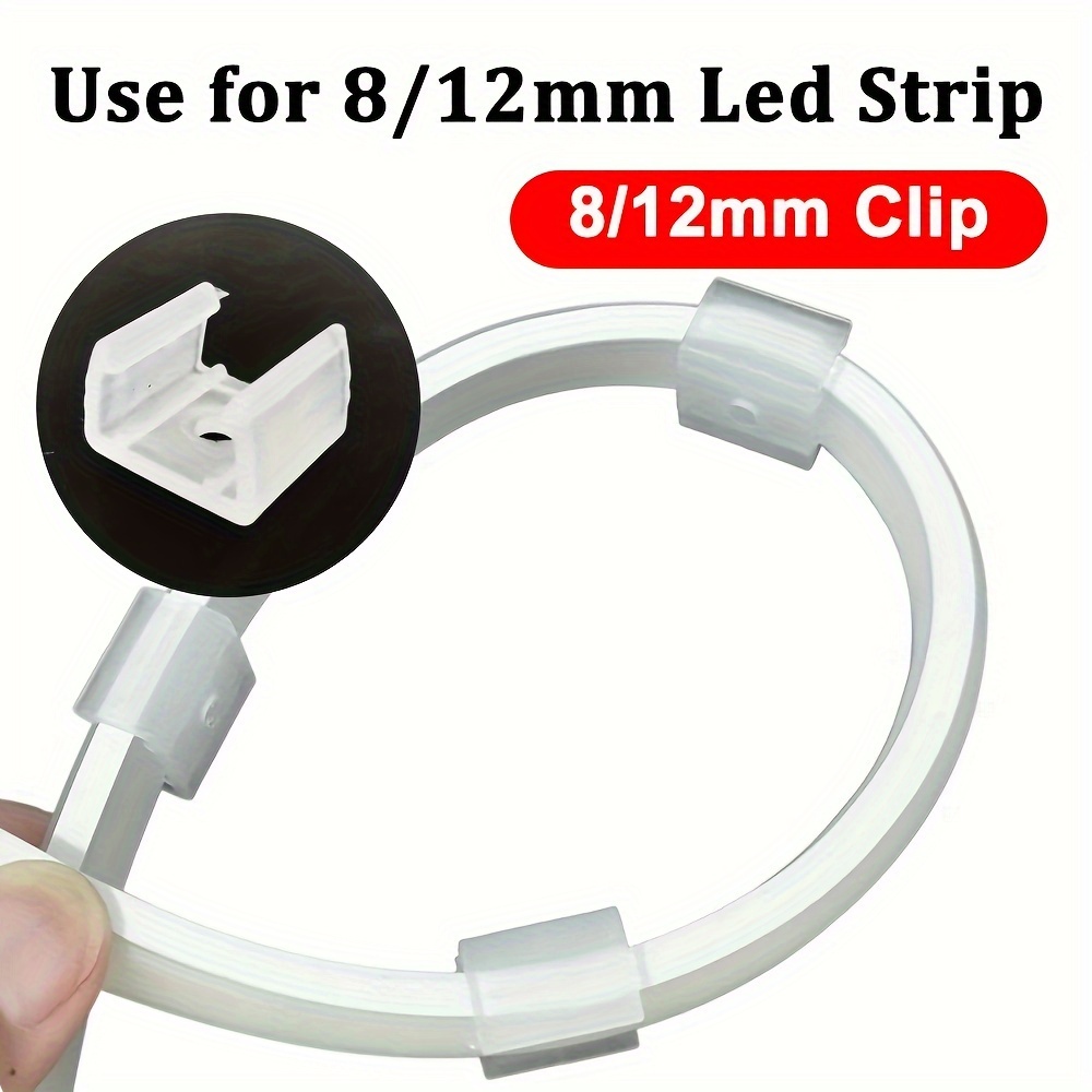 6mm 8mm 10mm PCB LED Strip Clip Connector 2 Pin