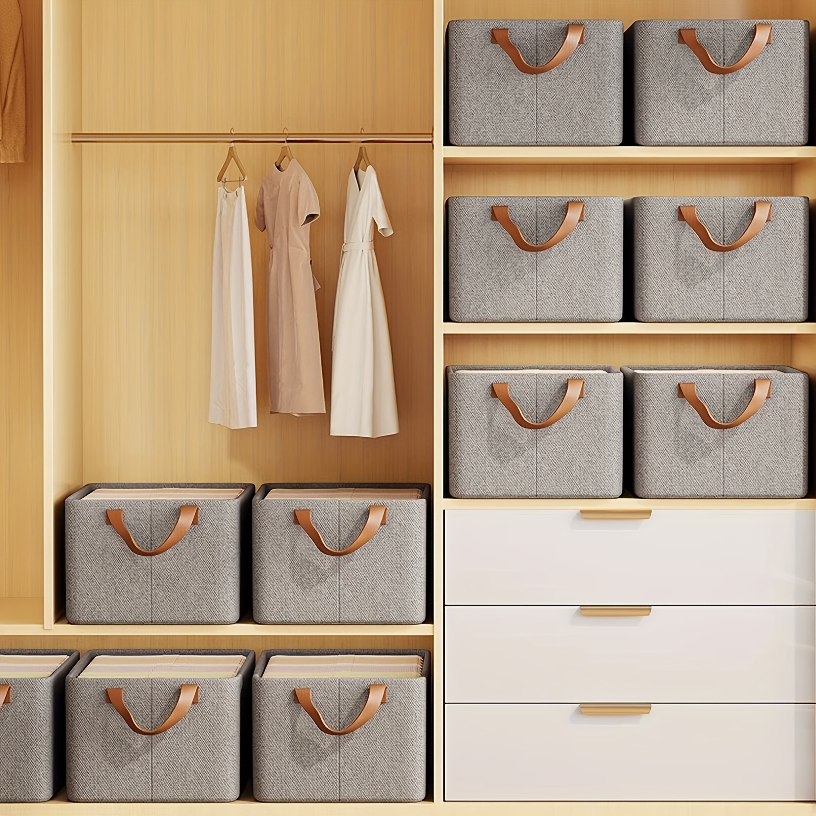 Closet Storage Bin Large Wardrobe And Drawer Storage - Temu