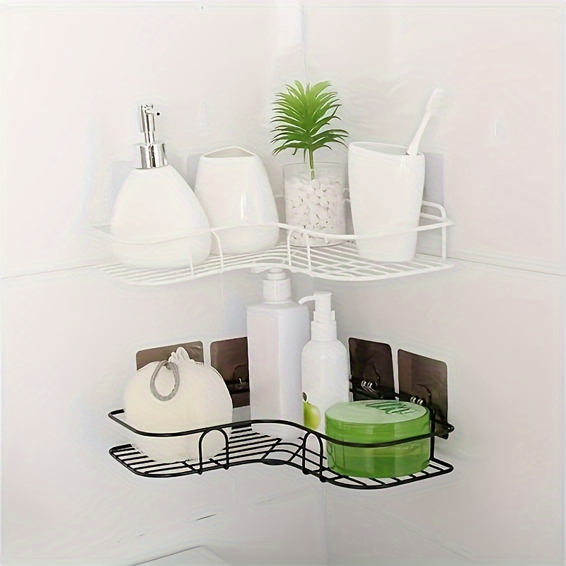 Corner Shelf Rotating Triangle Rack Bathroom Caddy Storage Holder Tidy  Organizer