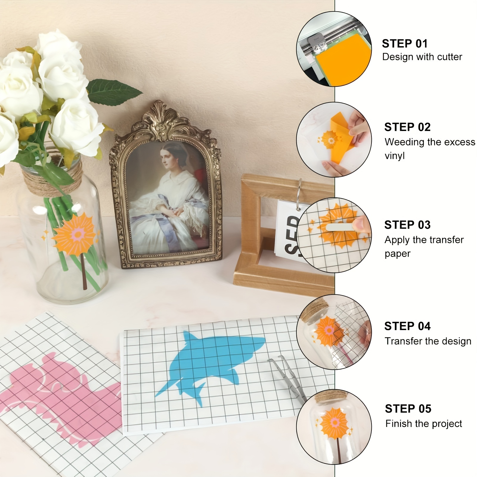 Removable Vinyl, Cricut & Silhouette Craft Projects Sheets