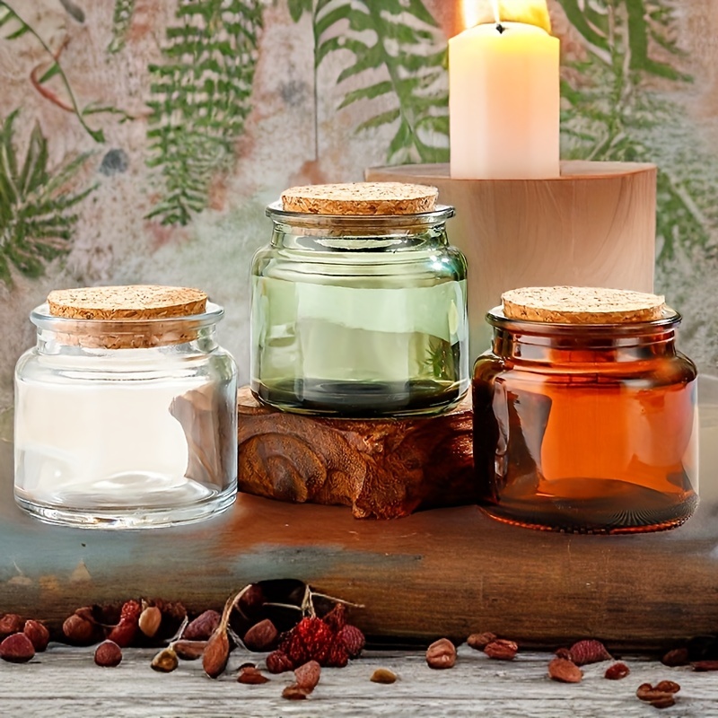 Glass Jar Transparent Storage Container With Wooden Lid - Temu