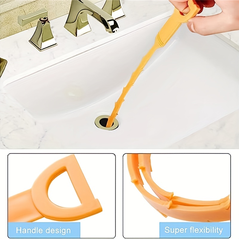 Toytexx Plumbing Snake Drain Auger, 5m Snake Drain Hair Removal Tool With  Stainless Steel Cleaner For Bathtub Drain, Sink, Kitchen And Shower