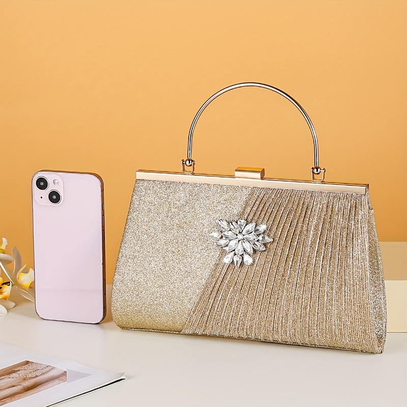 Shiny discount clutch bag