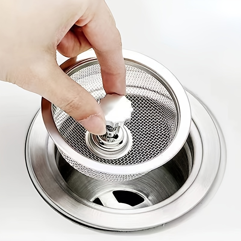 1pc Anti-Clogging Sink Strainer | Kitchen Drain Cover | Stainless Steel Filter