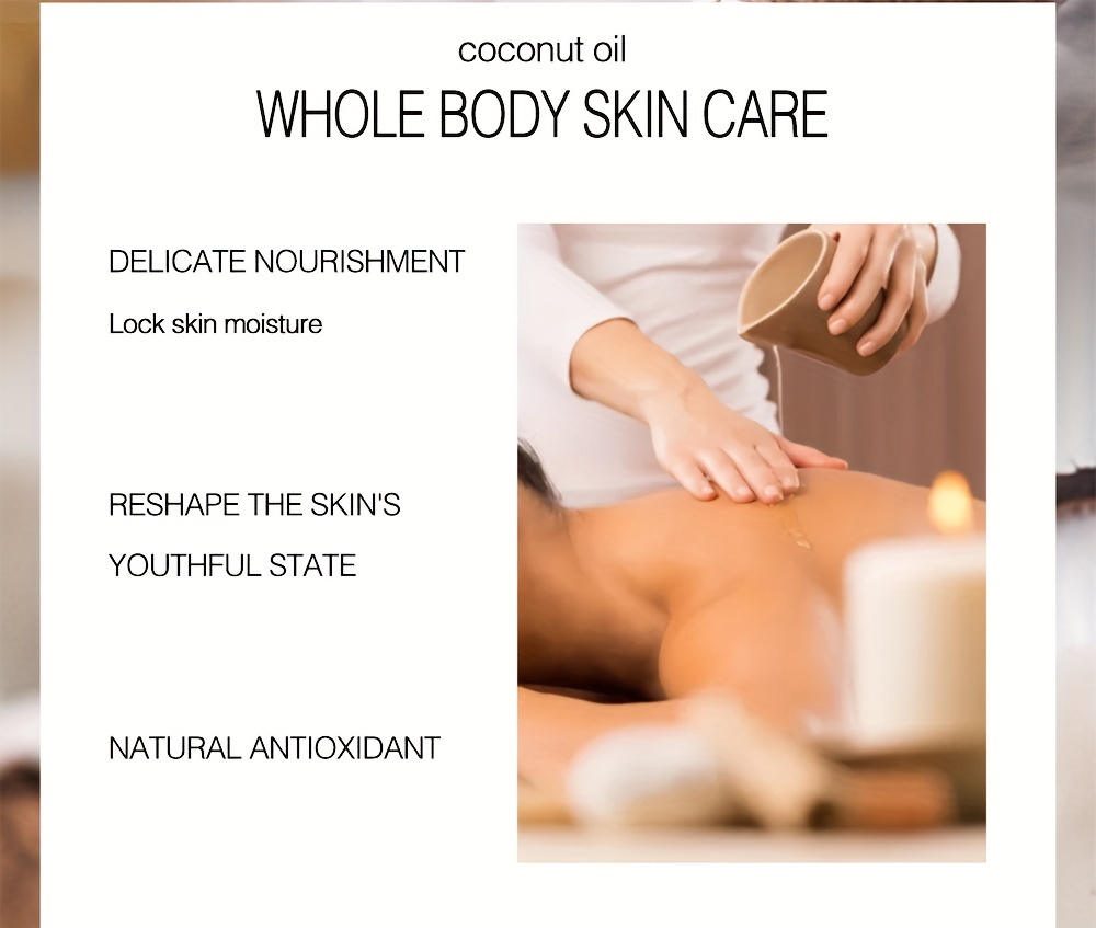 Coconut Oil Skin Care Essential Oil Massage General Body - Temu