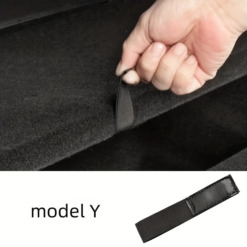 Corde de coffre arrière pour Tesla Model Y, pour boîte arrière, couvercle,  cordon de tirage, poignée, sangles de traction, organisateur de rangement  de voiture, accessoires 2021